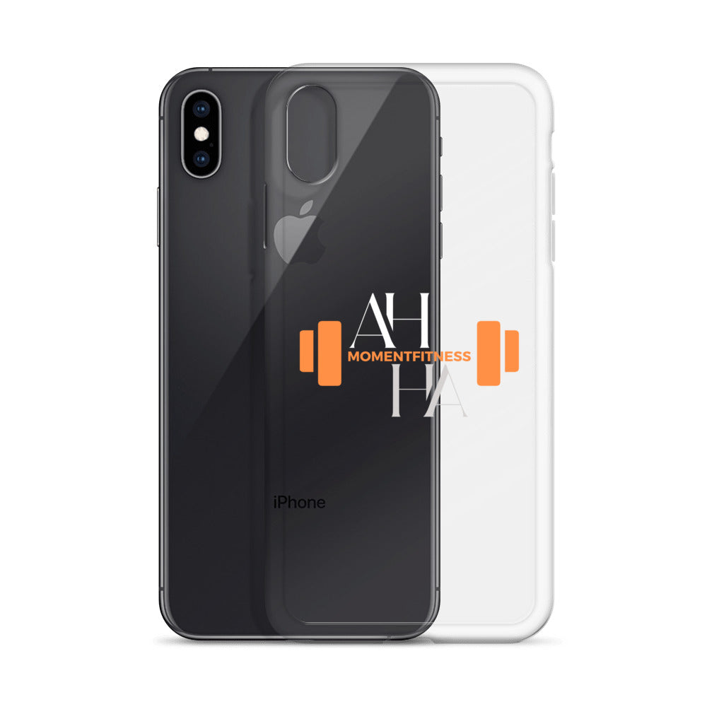 Clear Case for iPhone® - Ah Ha Dumbbell
