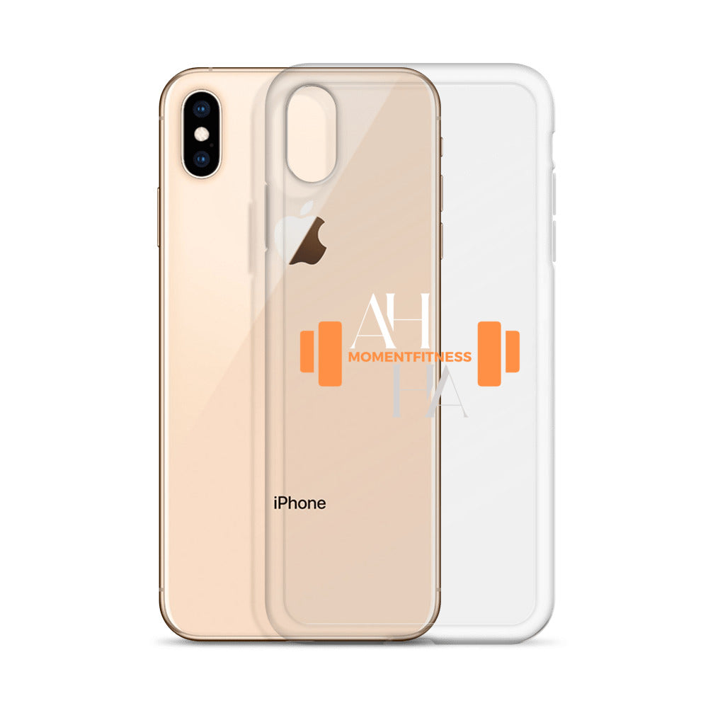 Clear Case for iPhone® - Ah Ha Dumbbell