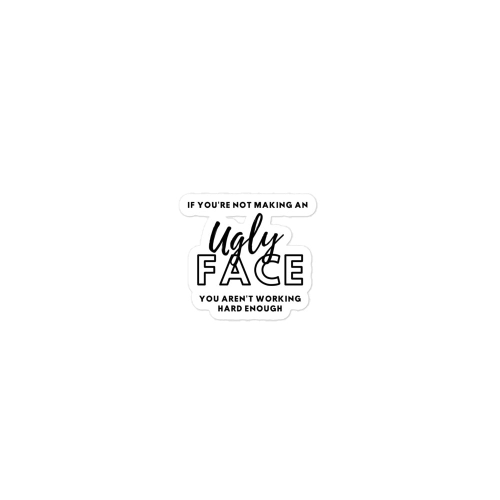 Bubble-free sticker - Ugly Face