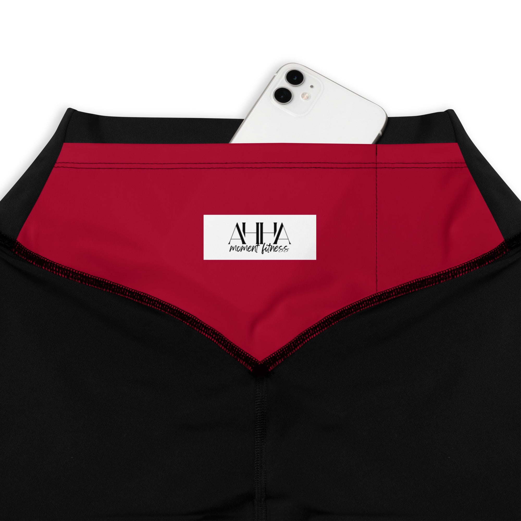 Sports Leggings - Ah Ha Small Font Red