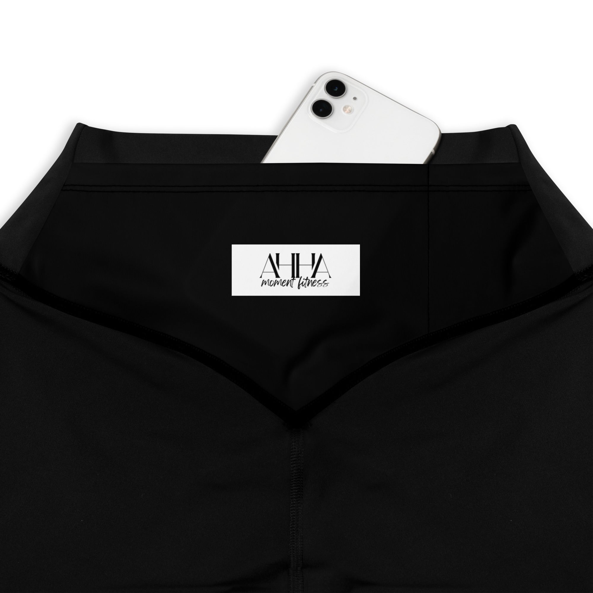 Sports Leggings - Ah Ha Small Font Black