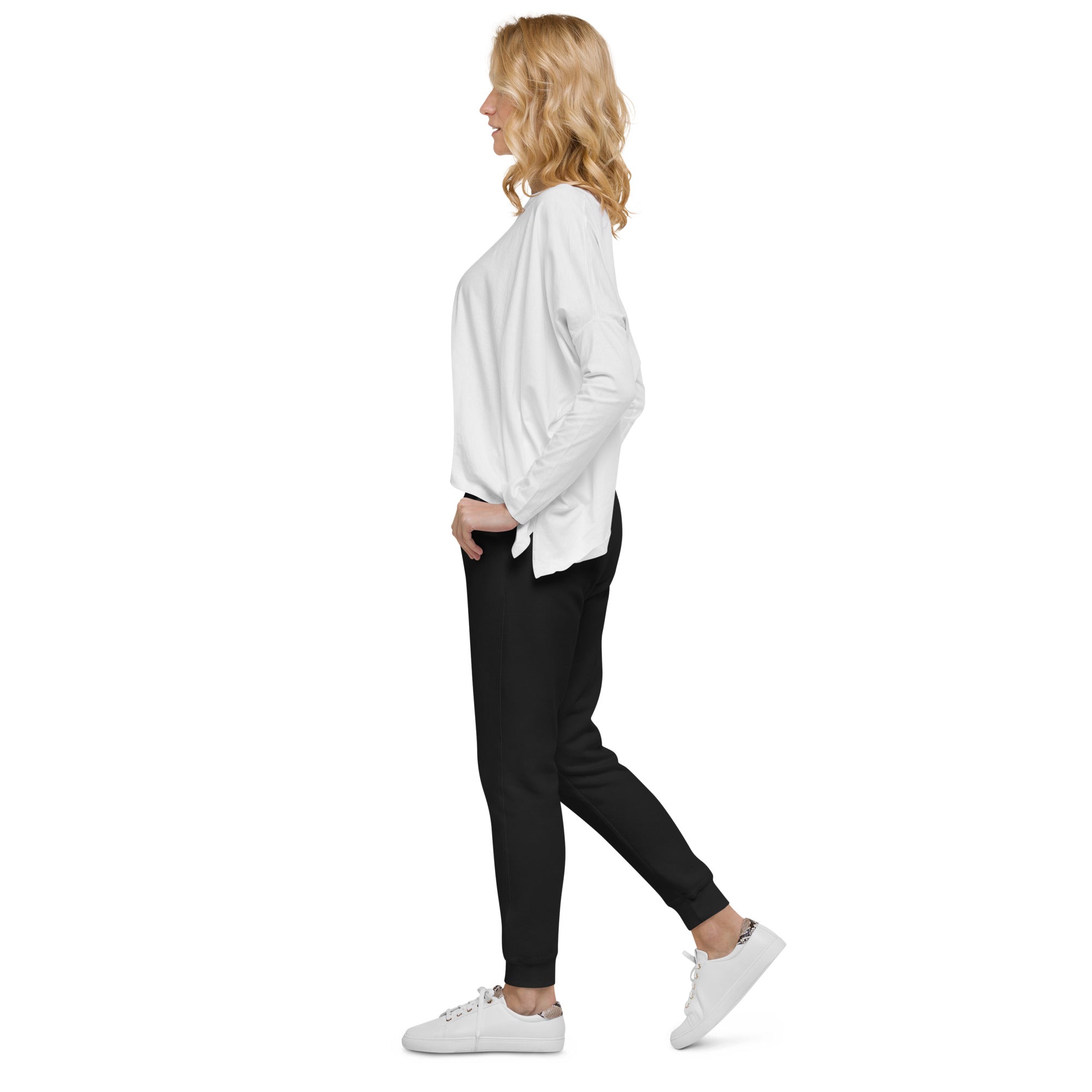 Unisex fleece sweatpants - Ah Ha Small Font