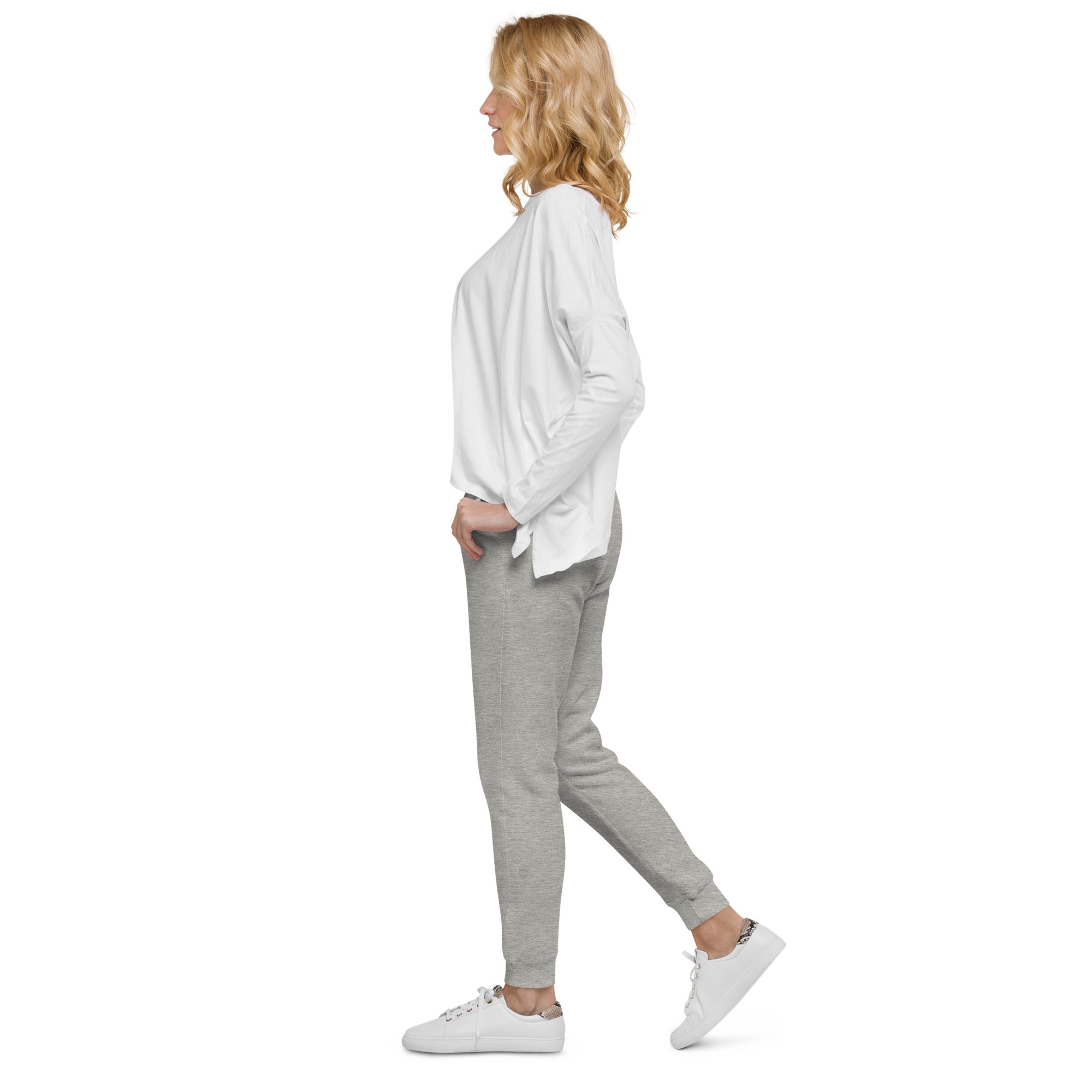 Unisex fleece sweatpants - Ah Ha Small Font