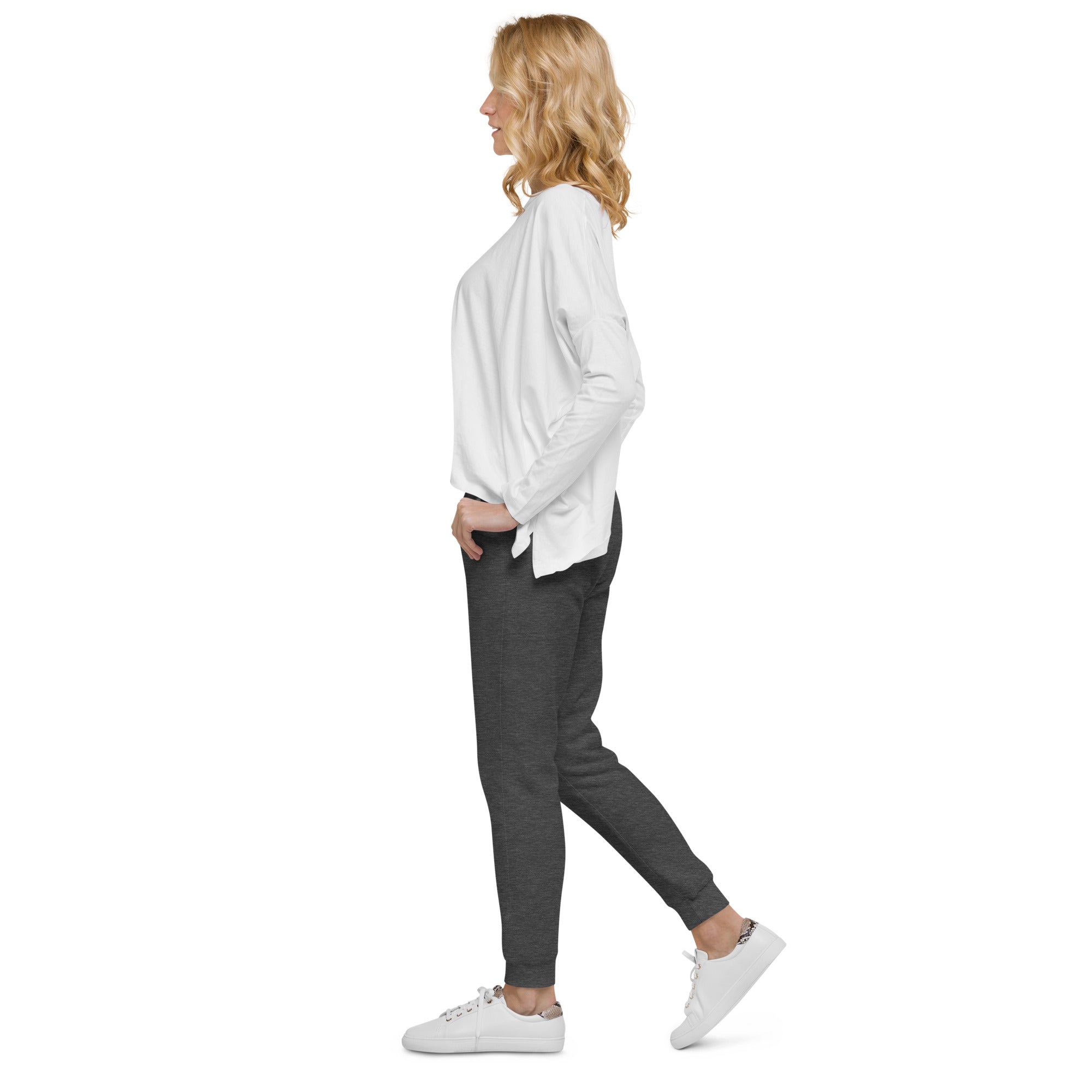 Unisex fleece sweatpants - Ah Ha Small Font