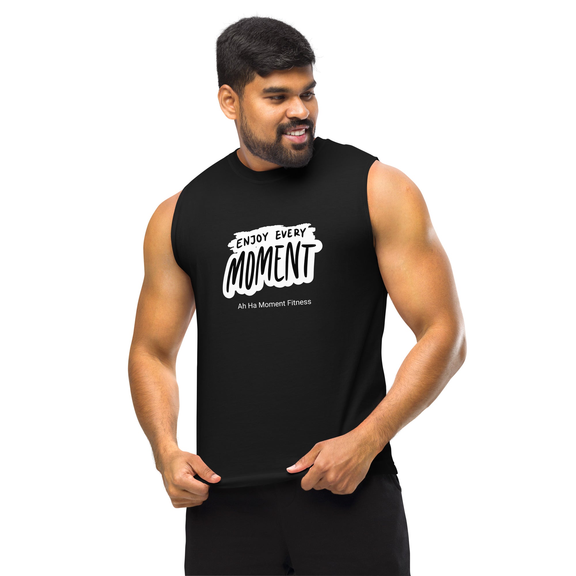Muscle Shirt - Enjoy Every Moment Bold