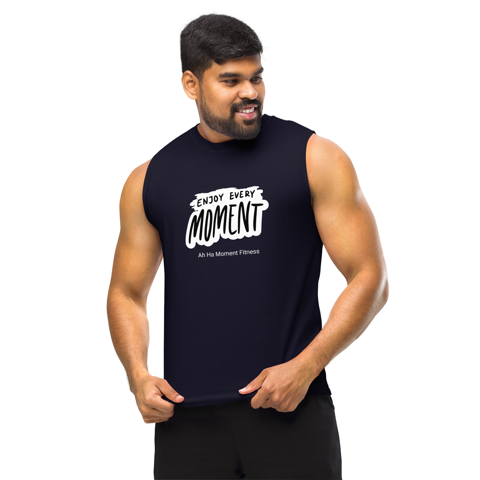 Muscle Shirt - Enjoy Every Moment Bold