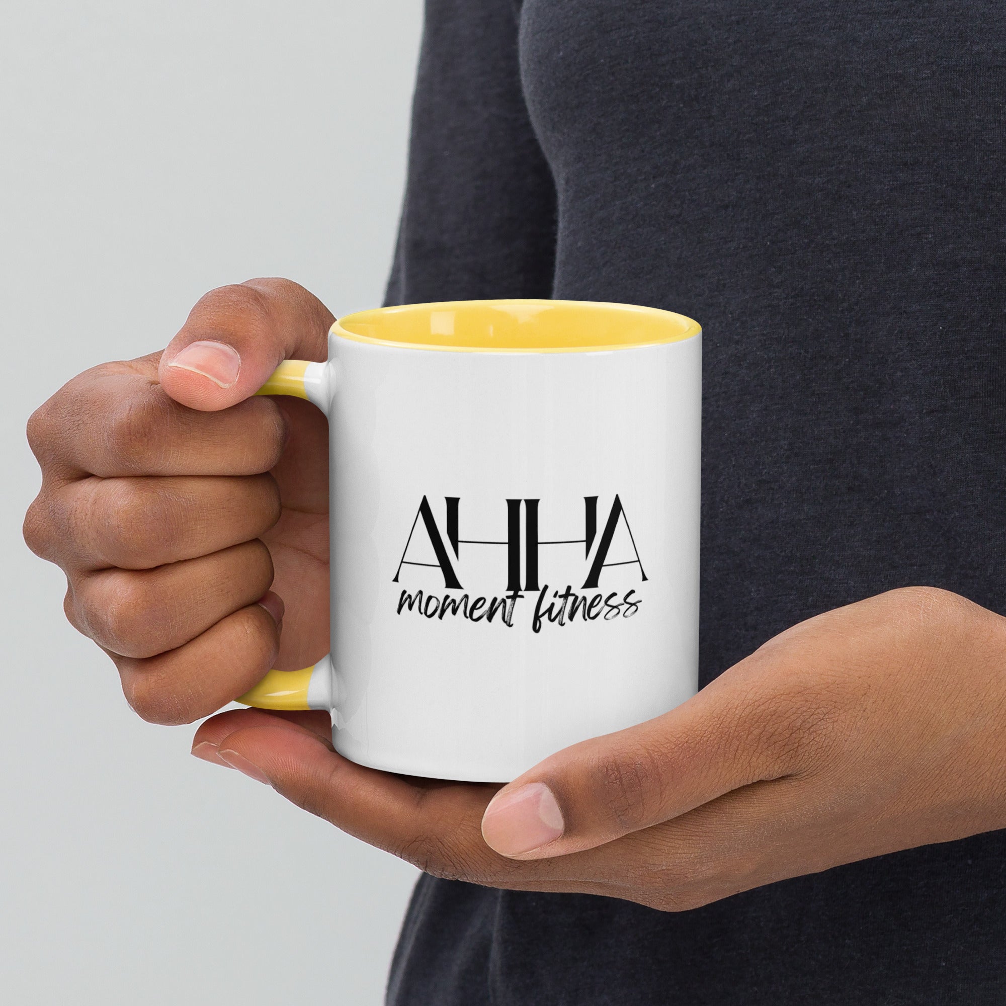 Mug with Color Inside - Ah Ha Large Font