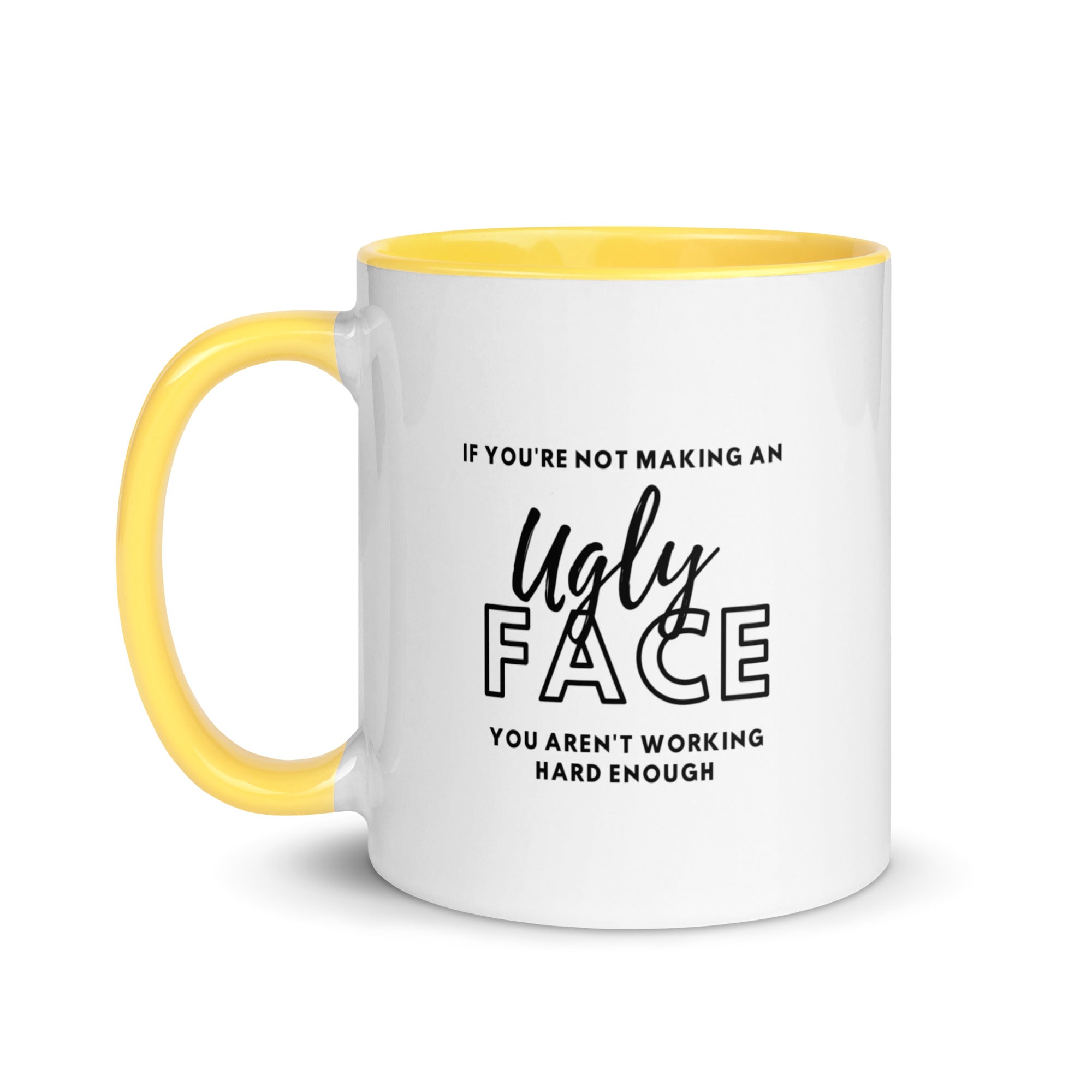 Mug with Color Inside - Ugly Face