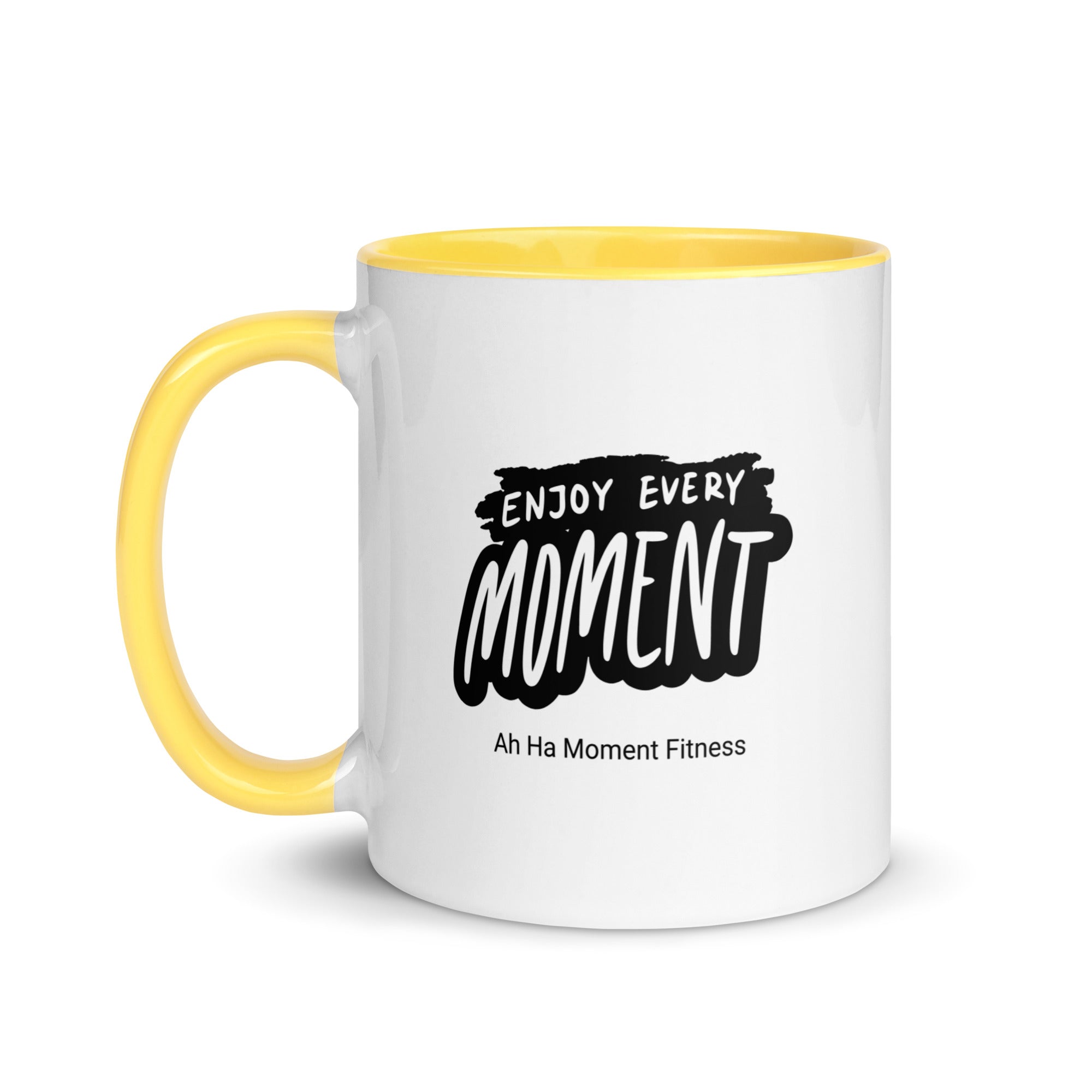 Mug with Color Inside - Enjoy Every Moment Bold