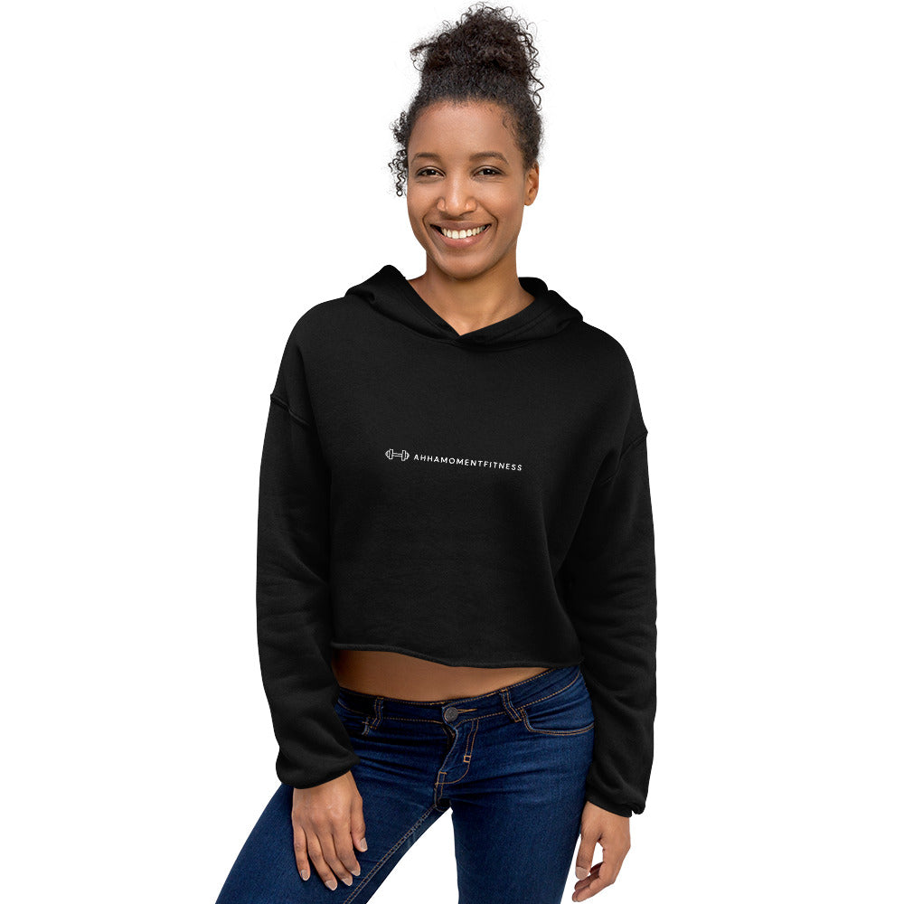 Crop Hoodie - Ah Ha Small Font