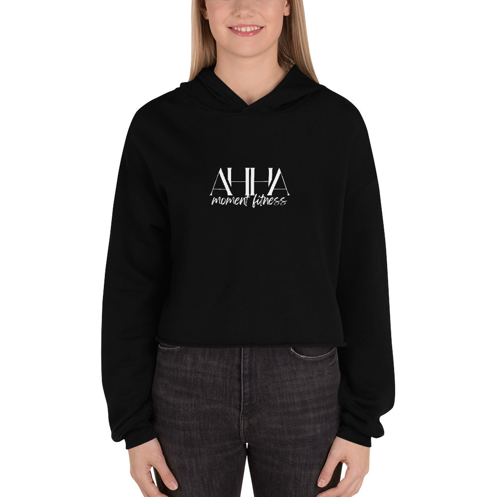 Crop Hoodie - Ah Ha Large Font