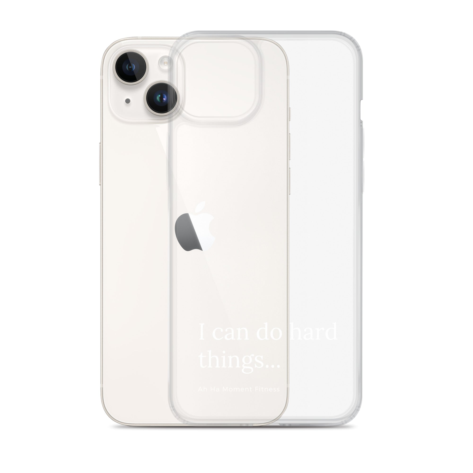 Clear Case for iPhone® - Hard Things Small Font
