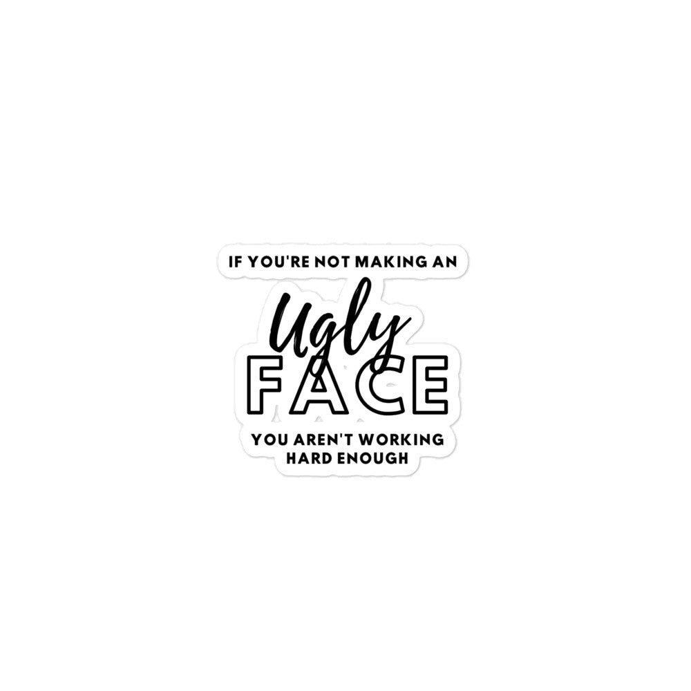 Bubble-free sticker - Ugly Face