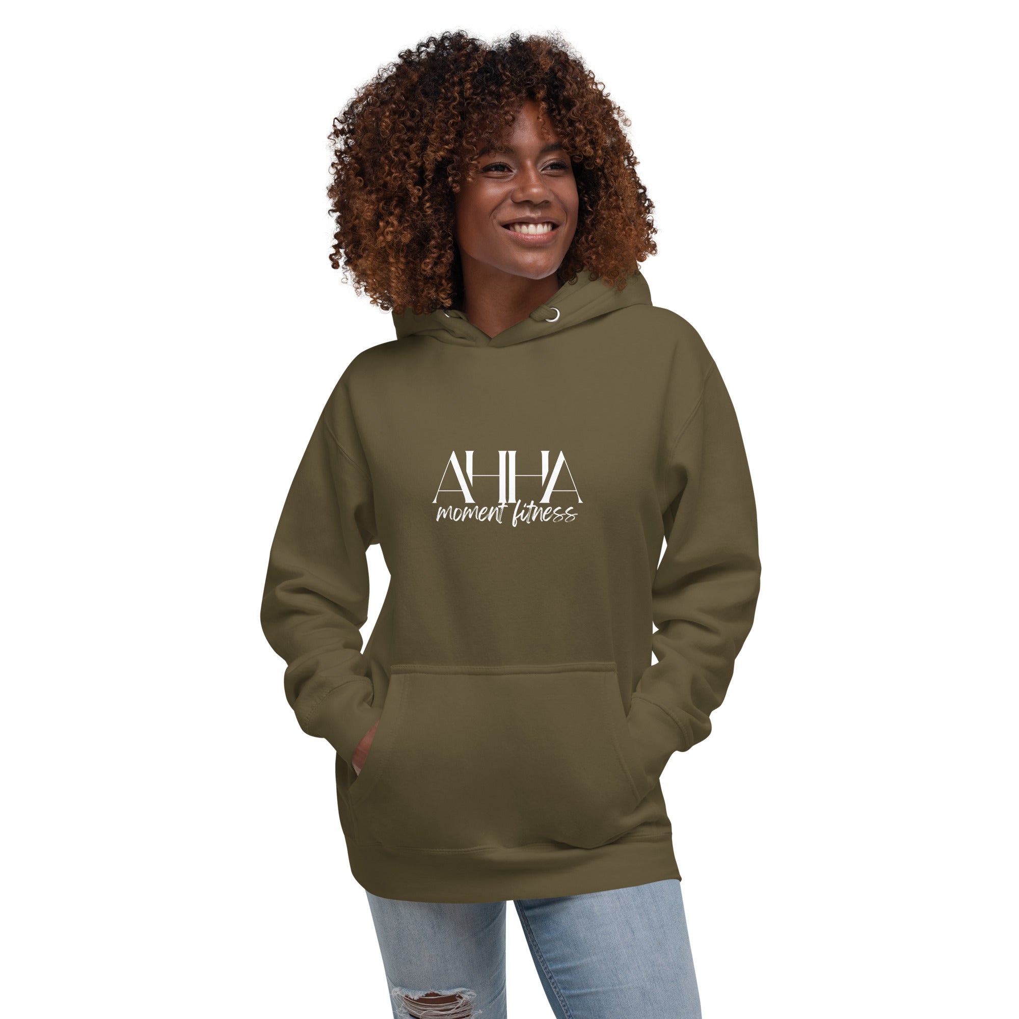 Unisex Hoodie - Ah Ha Large Font