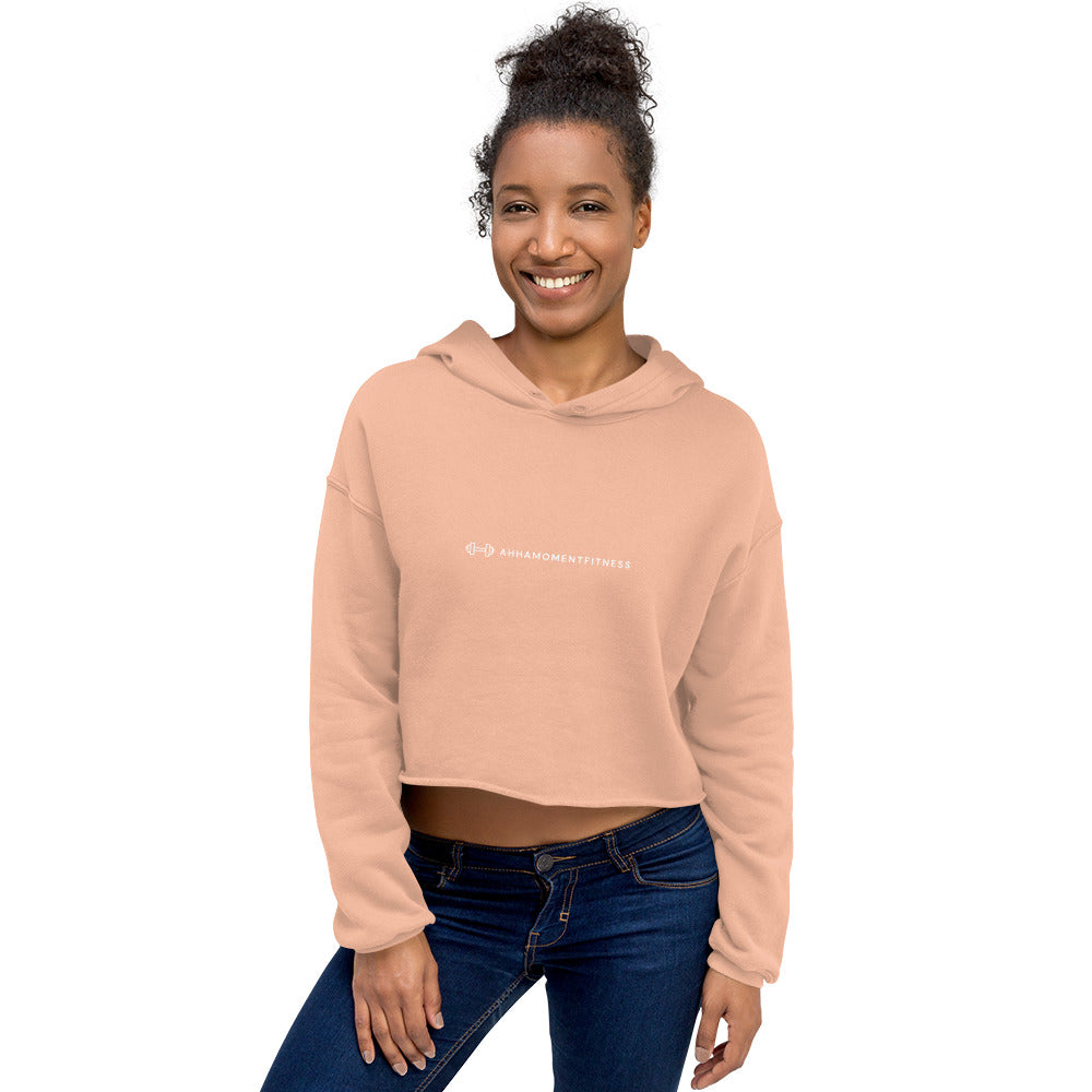 Crop Hoodie - Ah Ha Small Font