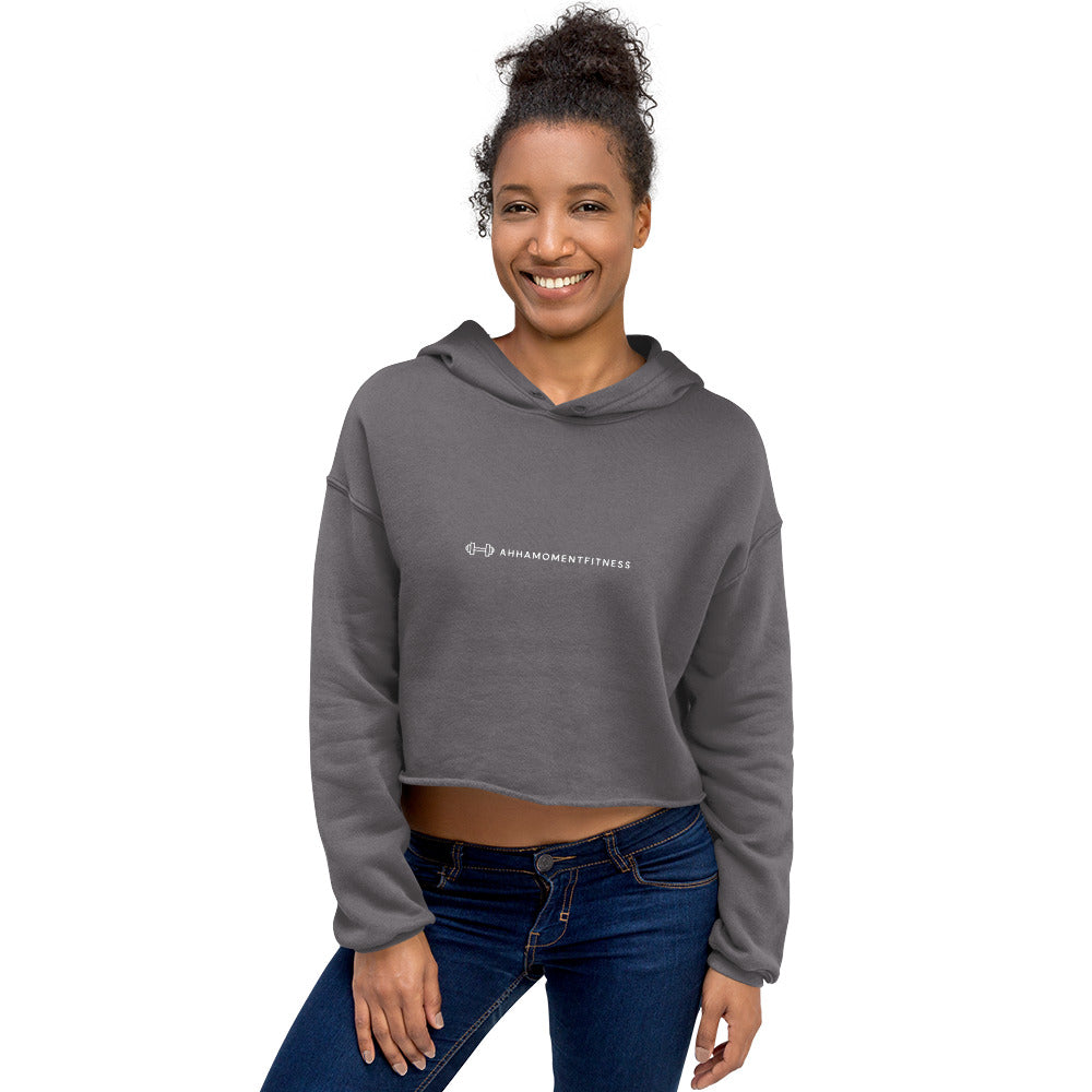 Crop Hoodie - Ah Ha Small Font